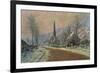 The Church of Jeufosse in Winter, 1893 (Oil on Canvas)-Claude Monet-Framed Giclee Print