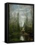 The Church of Marissel-Jean-Baptiste-Camille Corot-Framed Stretched Canvas