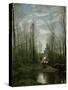 The Church of Marissel-Jean-Baptiste-Camille Corot-Stretched Canvas