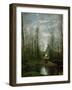 The Church of Marissel-Jean-Baptiste-Camille Corot-Framed Giclee Print