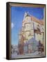 The Church of Moret, at Night in 1894, 1894 (Oil on Canvas)-Alfred Sisley-Framed Stretched Canvas