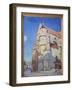 The Church of Moret, at Night in 1894, 1894 (Oil on Canvas)-Alfred Sisley-Framed Giclee Print
