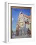 The Church of Moret, at Night in 1894, 1894 (Oil on Canvas)-Alfred Sisley-Framed Giclee Print