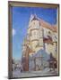 The Church of Moret, at Night in 1894, 1894 (Oil on Canvas)-Alfred Sisley-Mounted Giclee Print