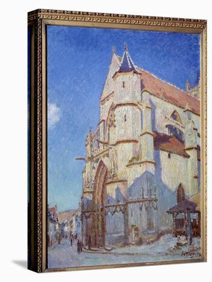 The Church of Moret, at Night in 1894, 1894 (Oil on Canvas)-Alfred Sisley-Stretched Canvas