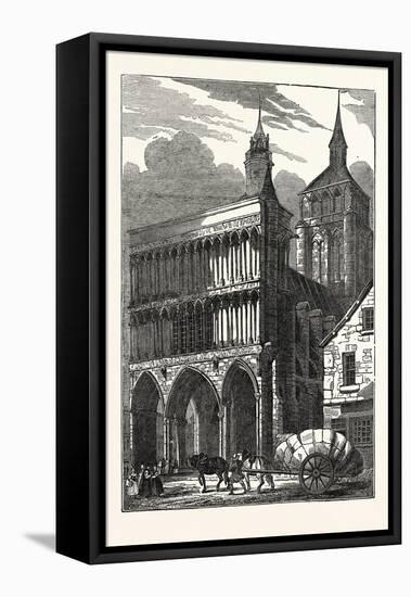 The Church of Notre Dame at Dijon, France-null-Framed Stretched Canvas
