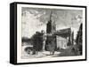 The Church of Notre Dame Calais-null-Framed Stretched Canvas