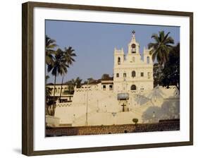 The Church of Our Lady of the Immaculate Conception, and Large Bell, Panjim, Goa, India-Michael Short-Framed Photographic Print