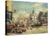 The Church of Saint Medard and the Mouffetard Road in Paris-Gustave Loiseau-Stretched Canvas