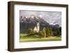 The church of San Costantino in the Dolomits, Italy.-Julian Elliott-Framed Premium Photographic Print