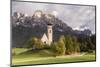 The church of San Costantino in the Dolomits, Italy.-Julian Elliott-Mounted Premium Photographic Print