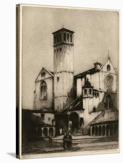 The Church of San Francesco, Assisi, Italy, 1926-Louis Wherter-Stretched Canvas