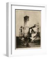 The Church of San Francesco, Assisi, Italy, 1926-Louis Wherter-Framed Giclee Print
