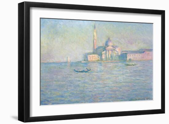 The Church of San Giorgio Maggiore, Venice, 1908-Claude Monet-Framed Premium Giclee Print