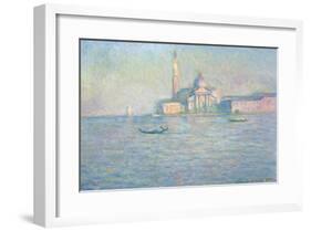 The Church of San Giorgio Maggiore, Venice, 1908-Claude Monet-Framed Premium Giclee Print