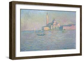 The Church of San Giorgio Maggiore, Venice, 1908-Claude Monet-Framed Giclee Print