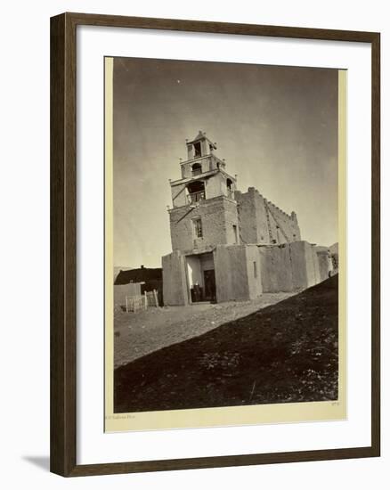 The Church of San Miguel, the Oldest in Santa Fe, N.M., 1873-Timothy O'Sullivan-Framed Photographic Print