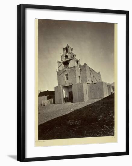 The Church of San Miguel, the Oldest in Santa Fe, N.M., 1873-Timothy O'Sullivan-Framed Photographic Print