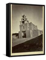 The Church of San Miguel, the Oldest in Santa Fe, N.M., 1873-Timothy O'Sullivan-Framed Stretched Canvas