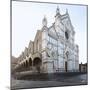 The Church of Santa Croce and a Statue of the Poet Dante Alighie-null-Mounted Photographic Print