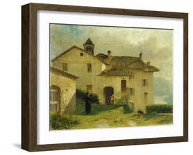 The Church of Santa Maria at Nesso-Anne-Louis Girodet de Roussy-Trioson-Framed Giclee Print