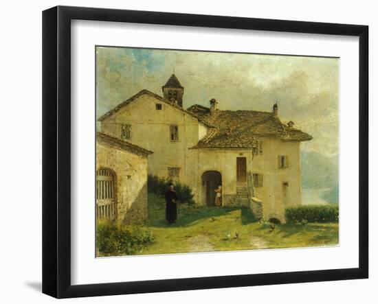 The Church of Santa Maria at Nesso-Anne-Louis Girodet de Roussy-Trioson-Framed Giclee Print