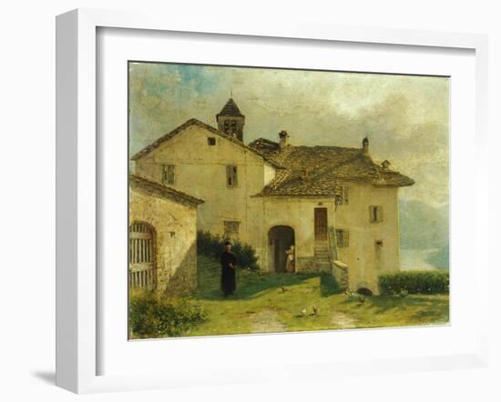 The Church of Santa Maria at Nesso-Anne-Louis Girodet de Roussy-Trioson-Framed Giclee Print