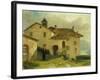 The Church of Santa Maria at Nesso-Anne-Louis Girodet de Roussy-Trioson-Framed Giclee Print