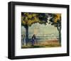 The Church of Santa Maria degli Angely near Assisi-Henri Edmond Cross-Framed Art Print