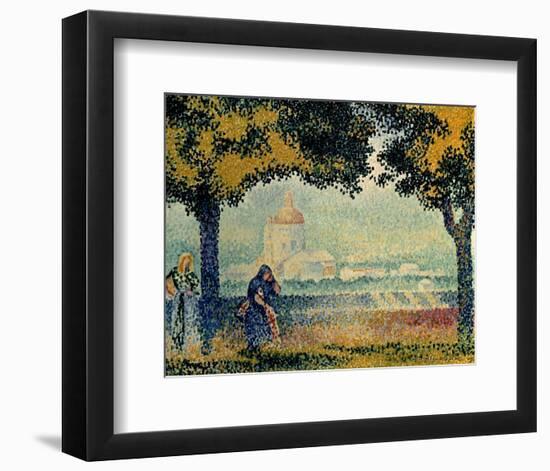 The Church of Santa Maria degli Angely near Assisi-Henri Edmond Cross-Framed Art Print