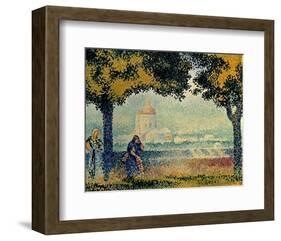 The Church of Santa Maria degli Angely near Assisi-Henri Edmond Cross-Framed Art Print