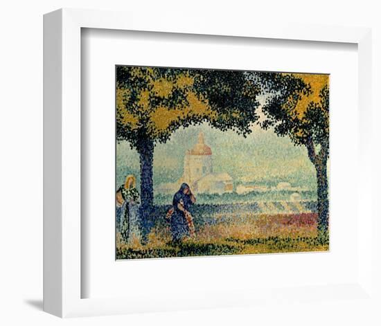 The Church of Santa Maria degli Angely near Assisi-Henri Edmond Cross-Framed Art Print