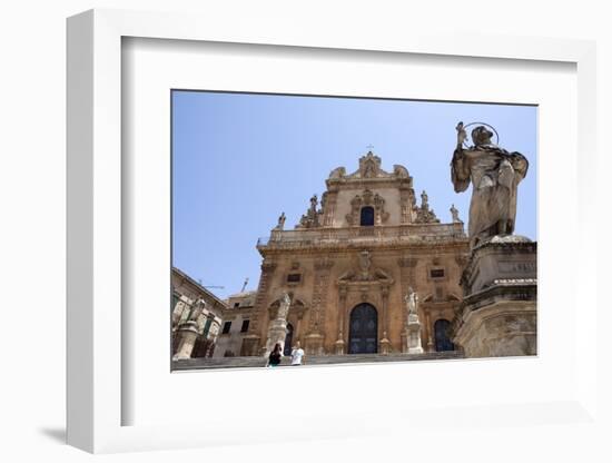 The Church of Santa Maria Del Soccorso, Modica, Sicily, Italy, Europe-Oliviero Olivieri-Framed Photographic Print