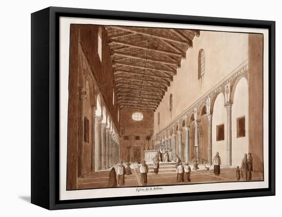 The Church of Santa Sabina, 1833-Agostino Tofanelli-Framed Stretched Canvas