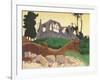 The Church of Souain, 1917-Felix Edouard Vallotton-Framed Giclee Print