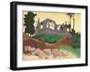 The Church of Souain, 1917-Felix Edouard Vallotton-Framed Giclee Print