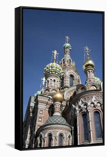 The Church of Spilled Blood, UNESCO World Heritage Site, St. Petersburg, Russia-Adina Tovy-Framed Stretched Canvas