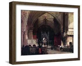 The Church of St Ambrogio, Milan, Early 19th Century-Richard Parkes Bonington-Framed Giclee Print