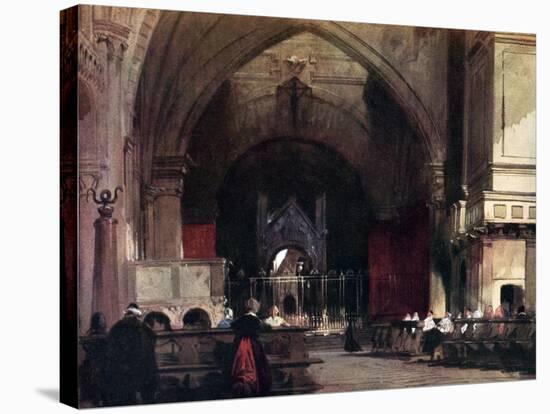 The Church of St Ambrogio, Milan, Early 19th Century-Richard Parkes Bonington-Stretched Canvas