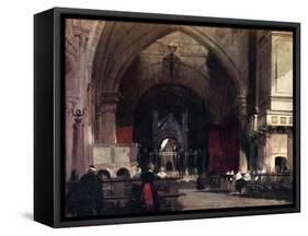 The Church of St Ambrogio, Milan, Early 19th Century-Richard Parkes Bonington-Framed Stretched Canvas