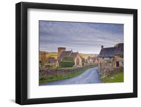 The Church of St. Barnabas in the Cotswold Village of Snowshill-Julian Elliott-Framed Photographic Print