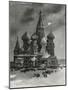 The Church of St Basil in the Place Rouge on Christmas Eve-Frederic De Haenen-Mounted Giclee Print