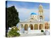 The Church of St. George in Oia, Santorini.-neirfy-Stretched Canvas