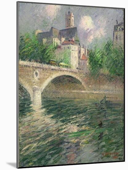 The Church of St. Gervais, 1920-Gustave Loiseau-Mounted Giclee Print