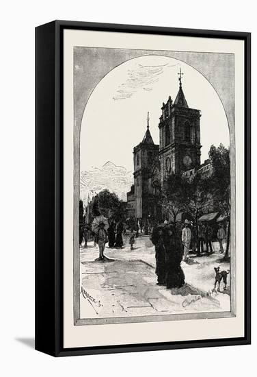 The Church of St. John, Strada Reale, Malta-null-Framed Stretched Canvas