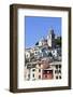 The Church of St. Lawrence Sits Above Colourful Buildings at Porto Venere-Mark Sunderland-Framed Photographic Print