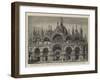 The Church of St Mark, Venice, View of the Facade Which it Is Proposed to Pull Down and Rebuild-null-Framed Giclee Print