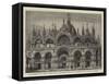 The Church of St Mark, Venice, View of the Facade Which it Is Proposed to Pull Down and Rebuild-null-Framed Stretched Canvas