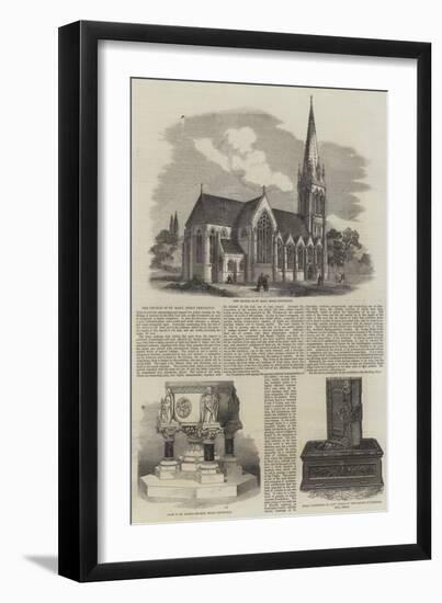 The Church of St Mary in Stoke Newington-null-Framed Giclee Print