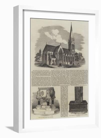 The Church of St Mary in Stoke Newington-null-Framed Giclee Print